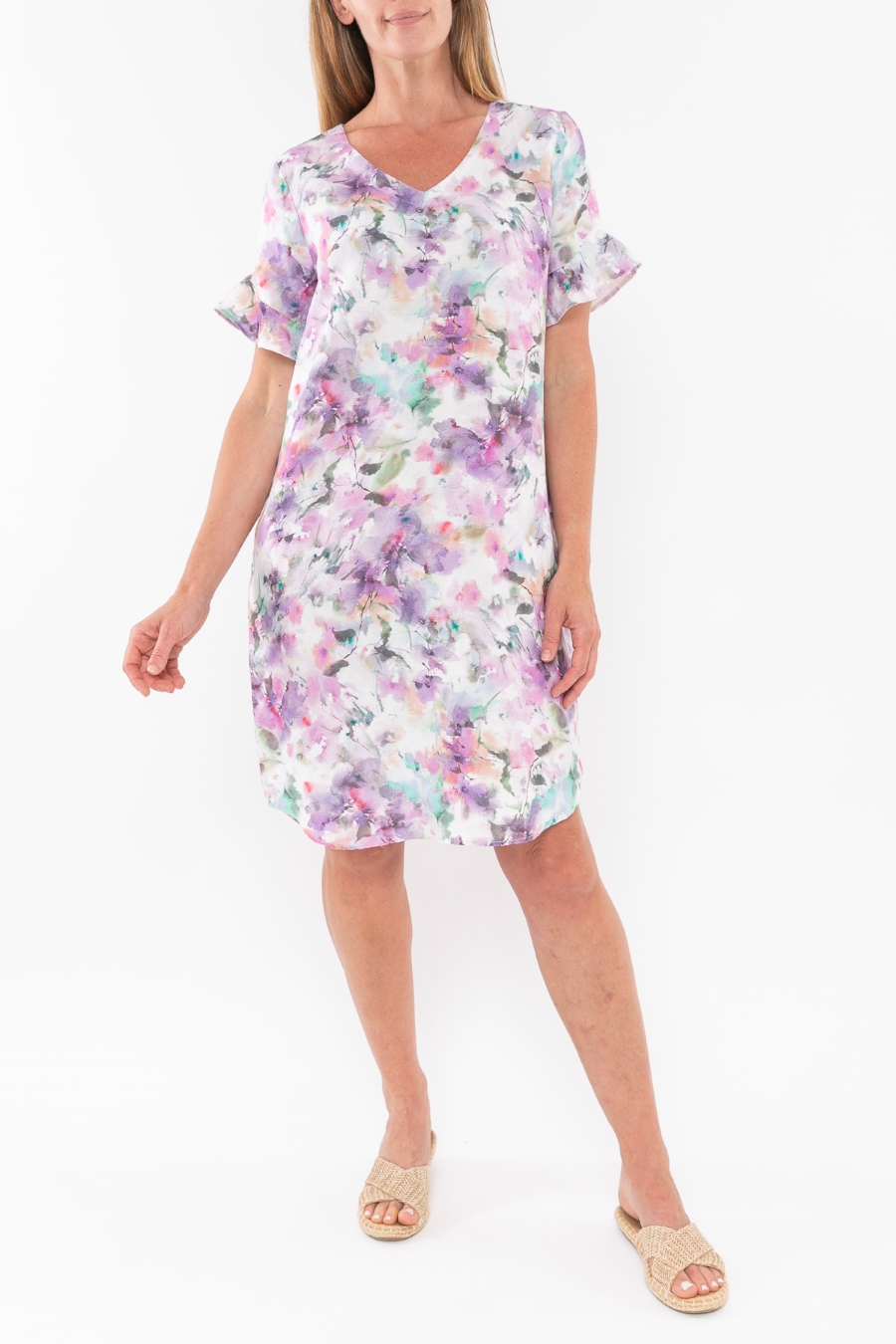 Jump Dreamy Floral Dress Lilac Flair Lifestyle Clothing