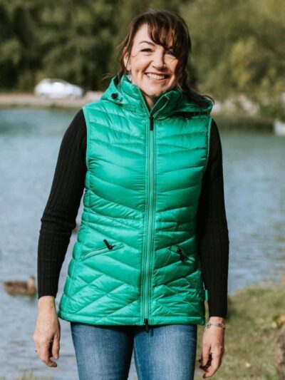 Moke Mary Claire Vest in Imperial Blue