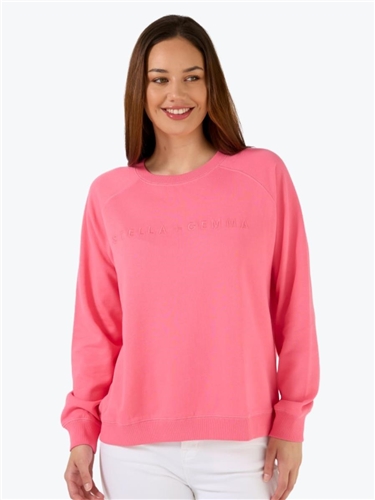 Stella + Gemma Classic Logo Sweater Watermelon