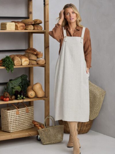 The Shanty Corporation Sesame Pinafore in Natural