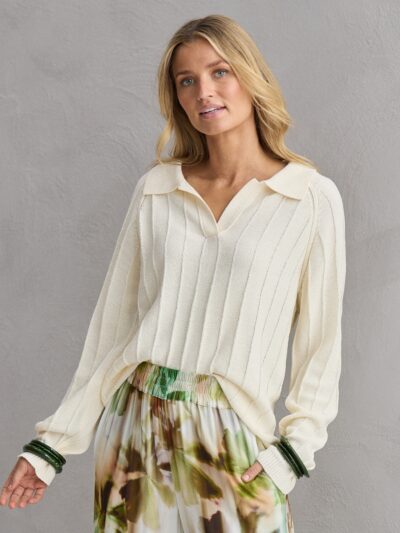 The Shanty Corporation Emmi Knit in Off White