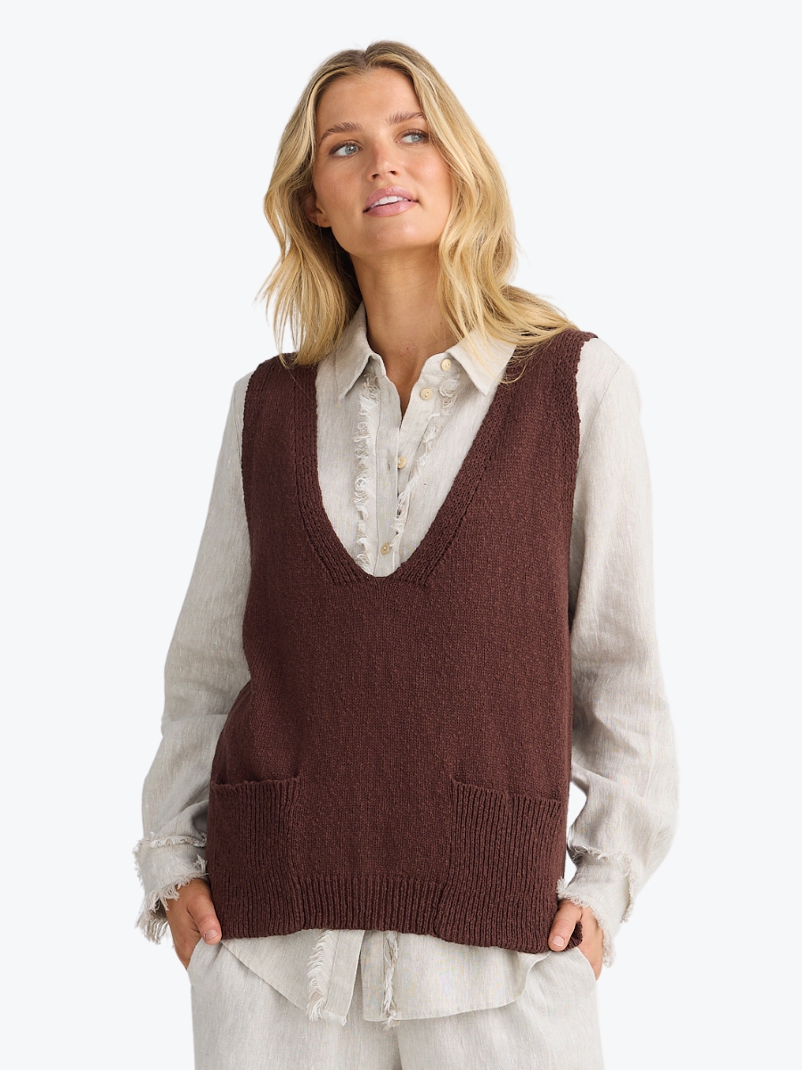 Tribeca Vest | Chocolate Tribeca Vest | Chocolate