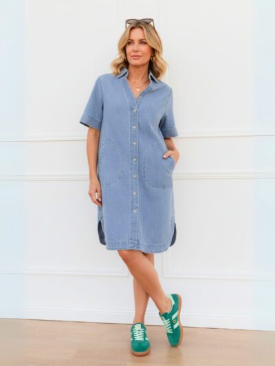 Betty Basics Dawson Denim Dress in Medium Wash